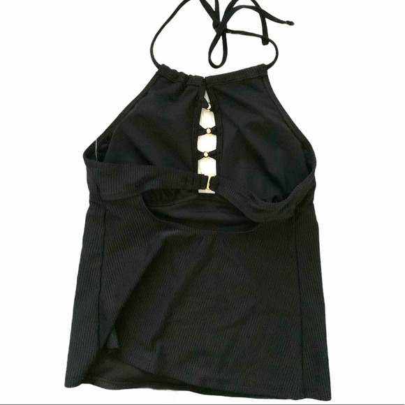 Salt + Cove ribbed halter swim top size M - Picture 6 of 6